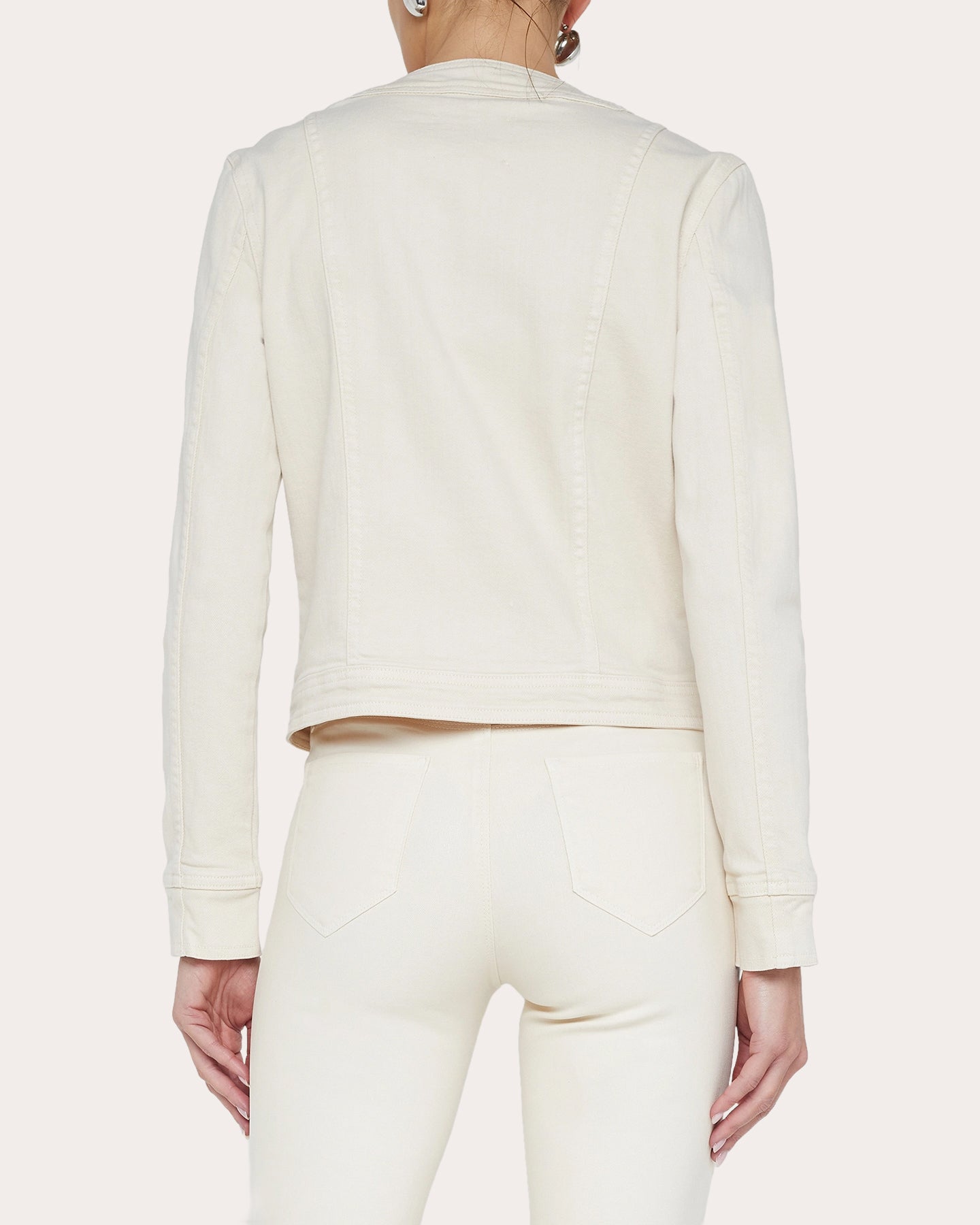 Yari Collarless Cotton Jacket