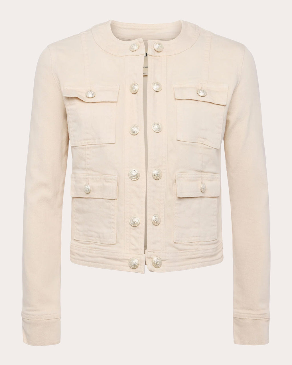 Yari Collarless Cotton Jacket