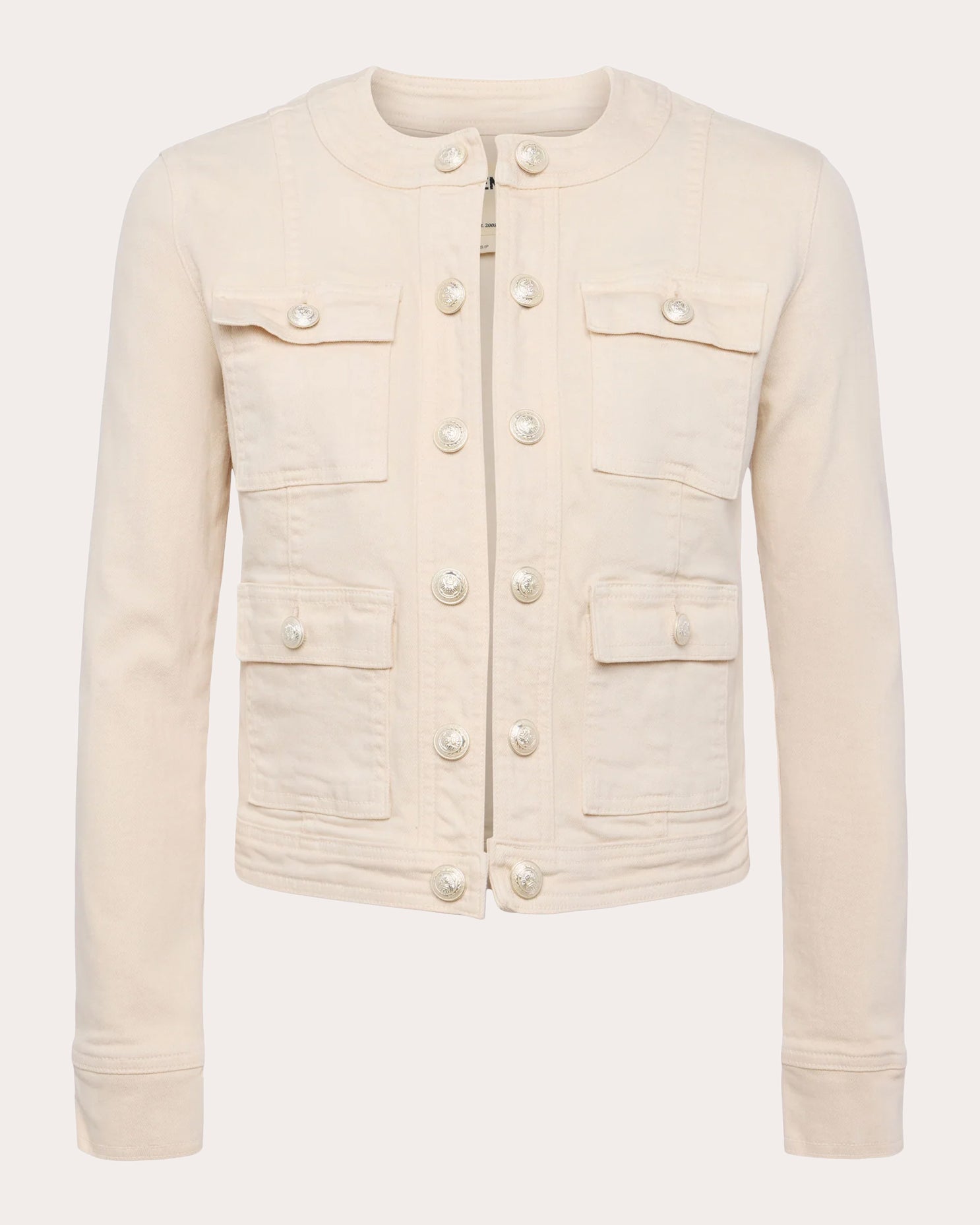 Yari Collarless Cotton Jacket