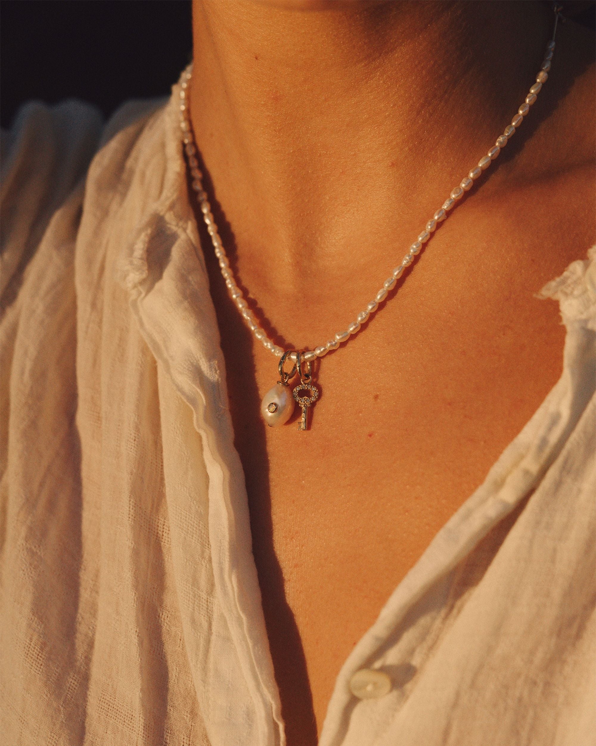 14K Gold Pearl Necklace