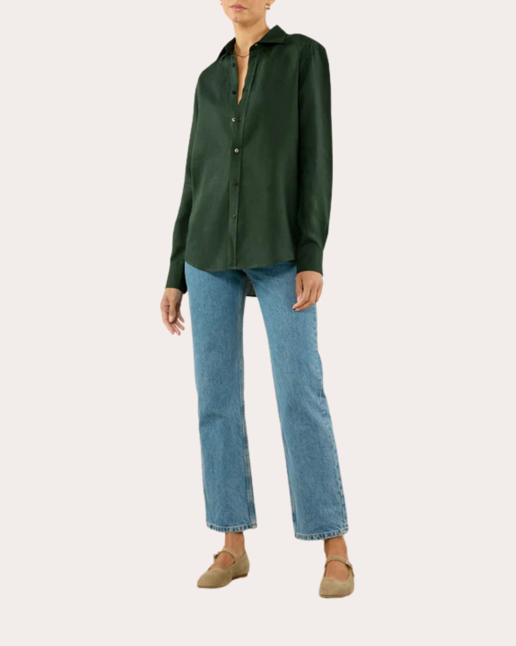 The Boyfriend Linen Button-Up Shirt