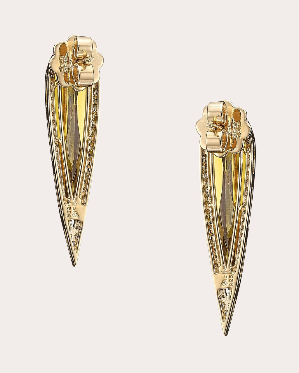 Glimmer 18K Gold Vermeil Lab-Grown Diamond Earrings