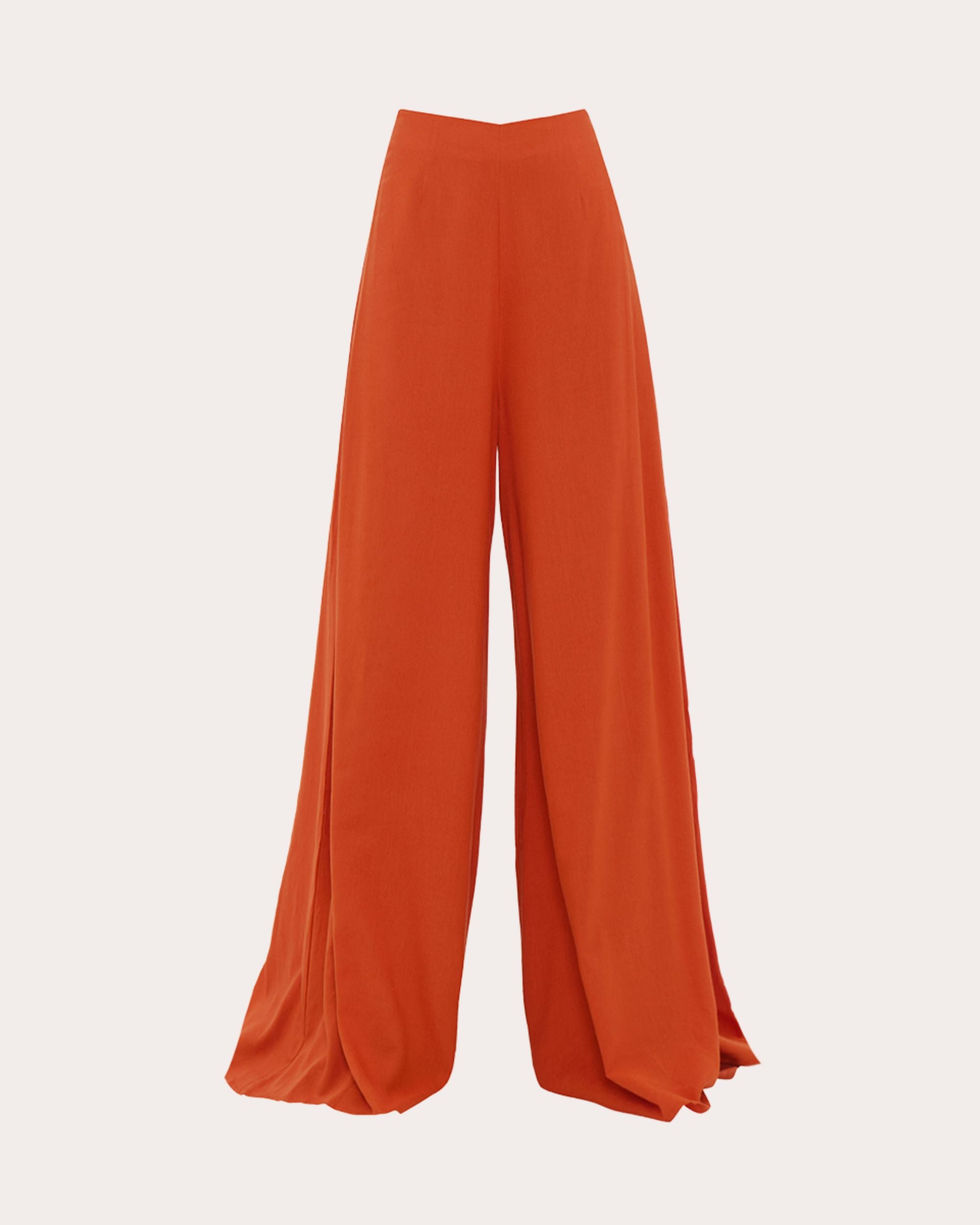 Nata Flared Linen-Blend Wide-Leg Pants