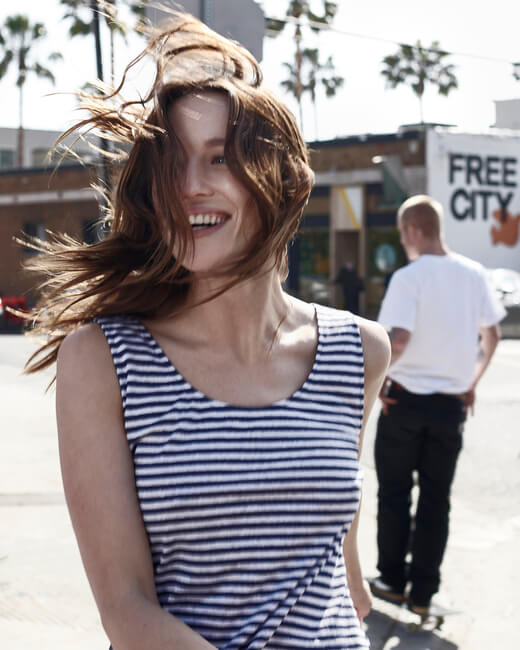 Scoop Neck Striped Tank