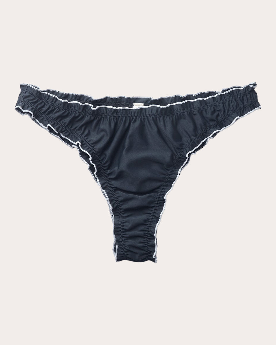 Sea Frill-Trimmed Bikini Brief