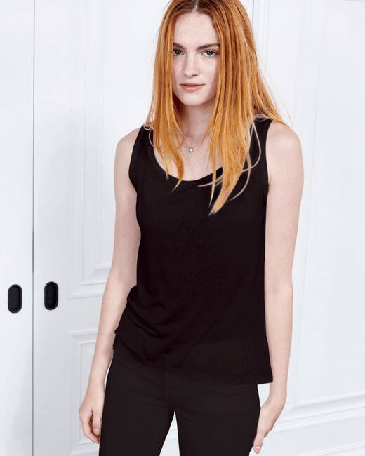 Cashmere Collection Scoop Neck Tank