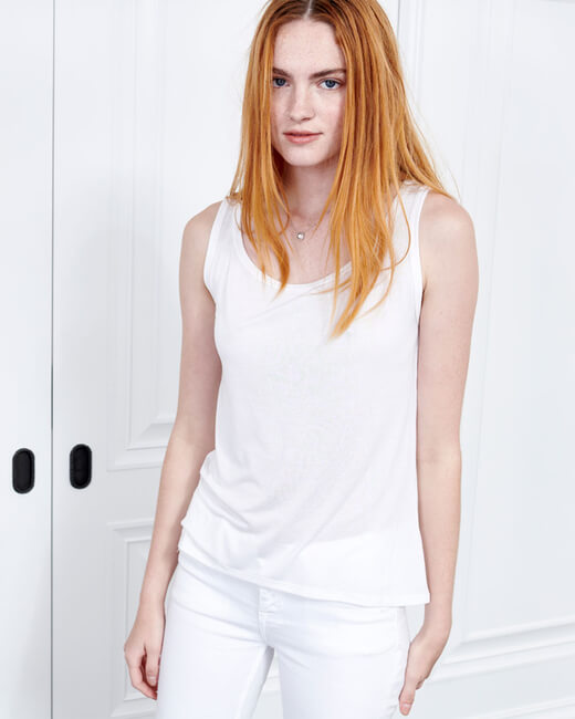 Cashmere Collection Scoop Neck Tank