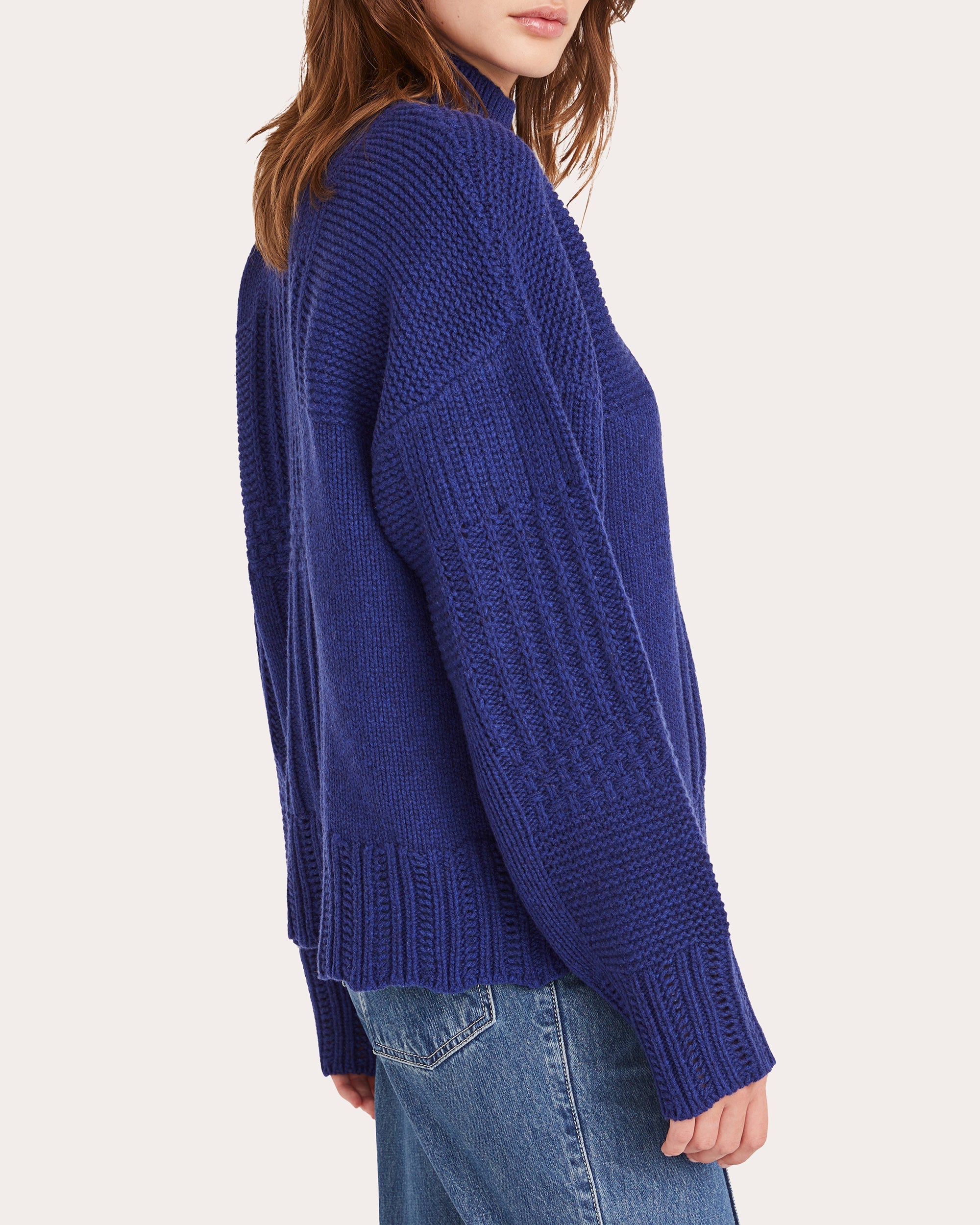 Valais Patchwork-Knit Wool-Blend Sweater