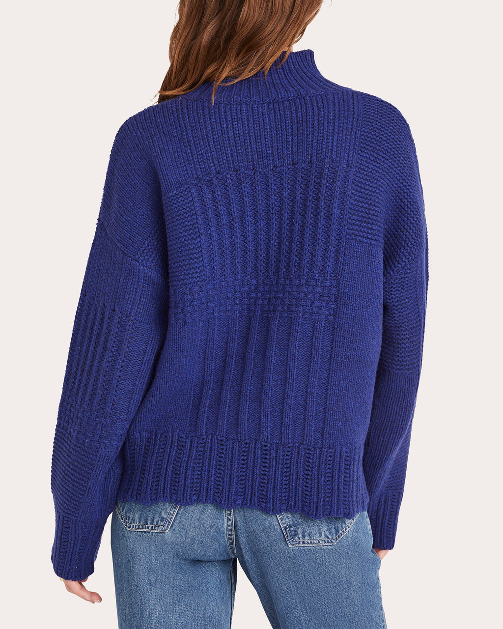 Valais Patchwork-Knit Wool-Blend Sweater