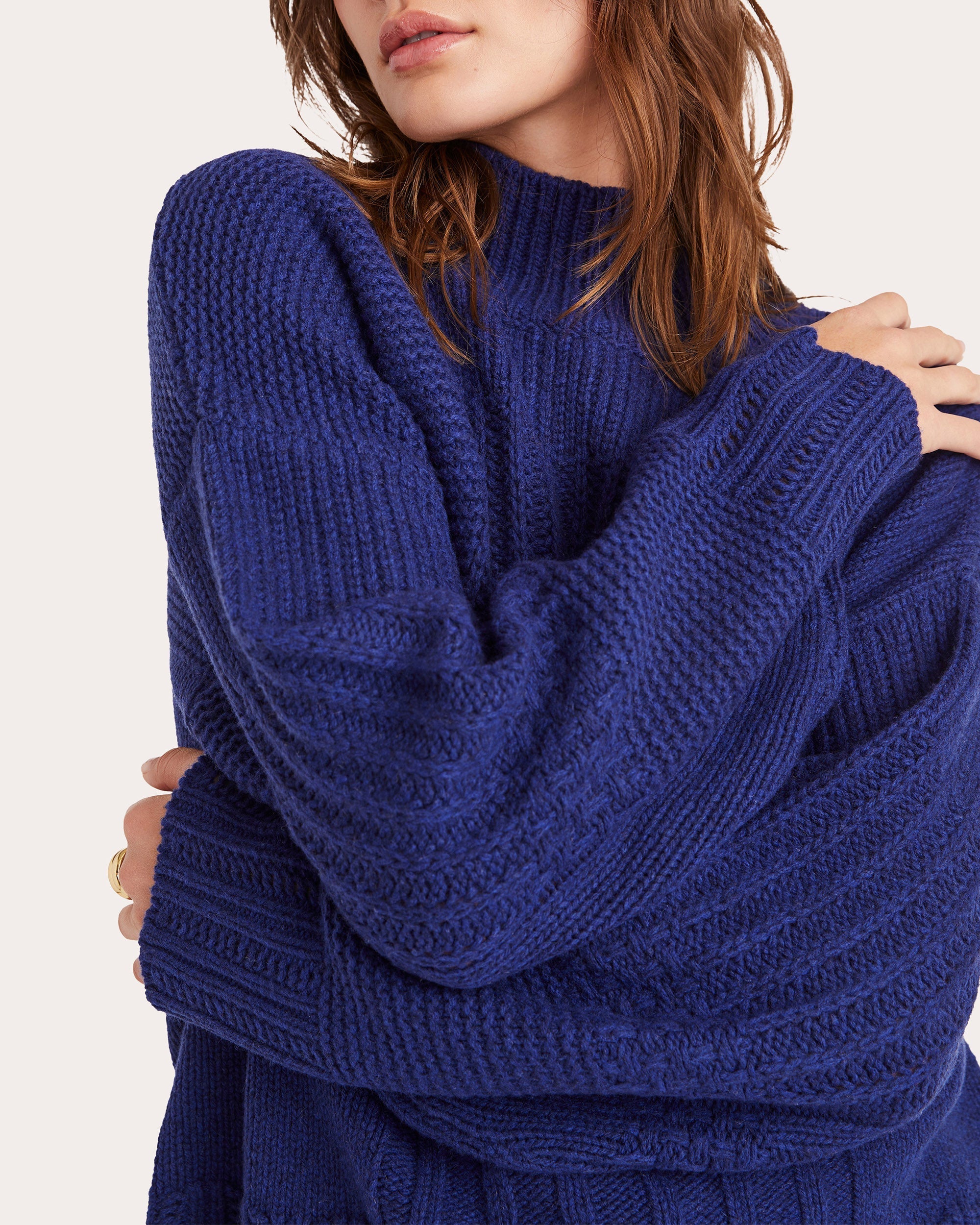 Valais Patchwork-Knit Wool-Blend Sweater