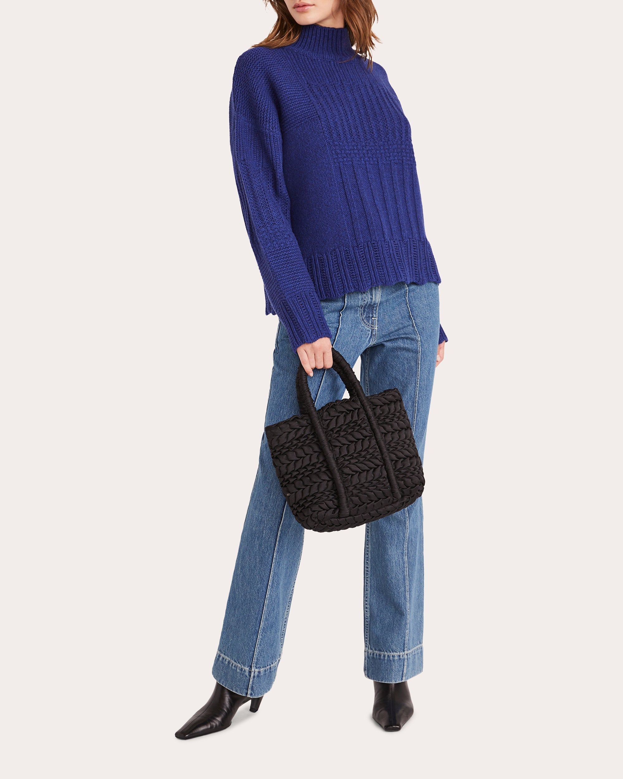 Valais Patchwork-Knit Wool-Blend Sweater