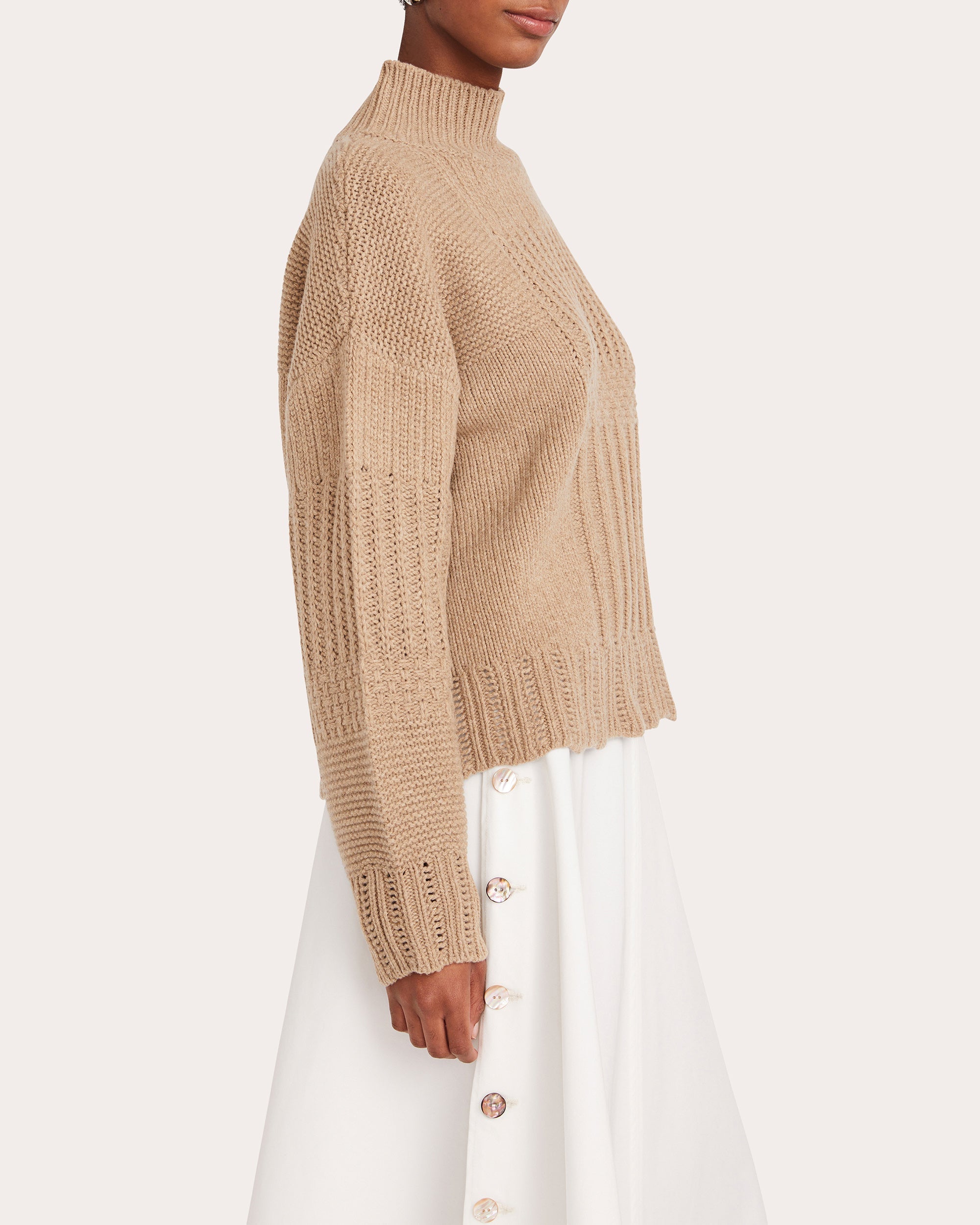 Valais Patchwork-Knit Wool-Blend Sweater