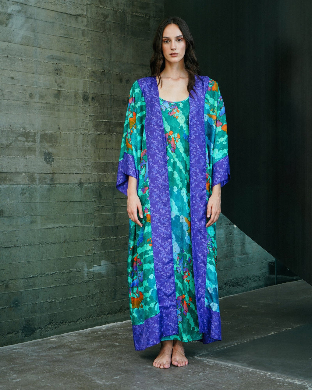 Kobe Niwa Silk Robe