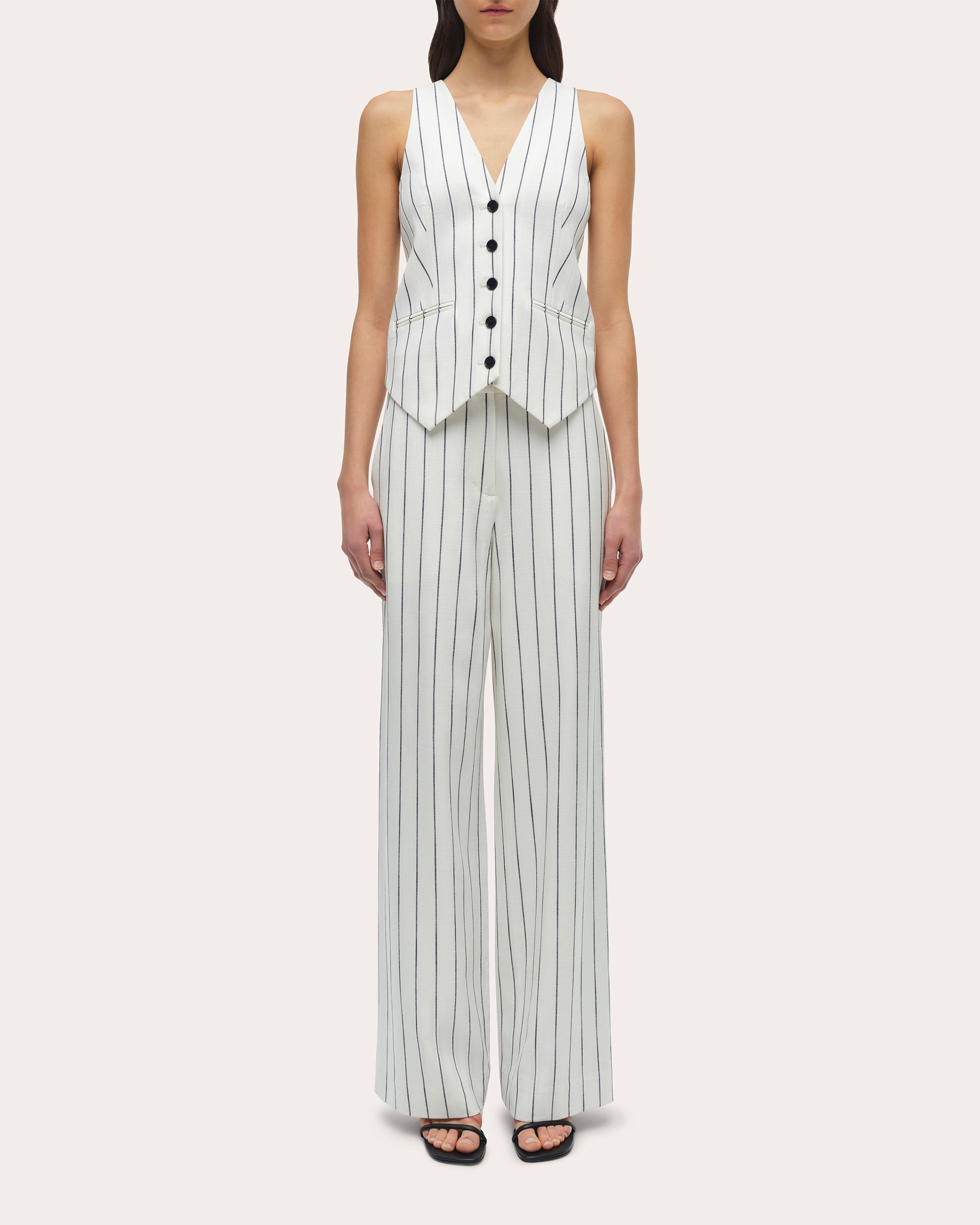 Sabina Stripe Suit Vest