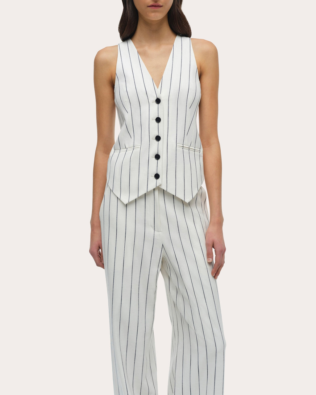 Sabina Stripe Suit Vest
