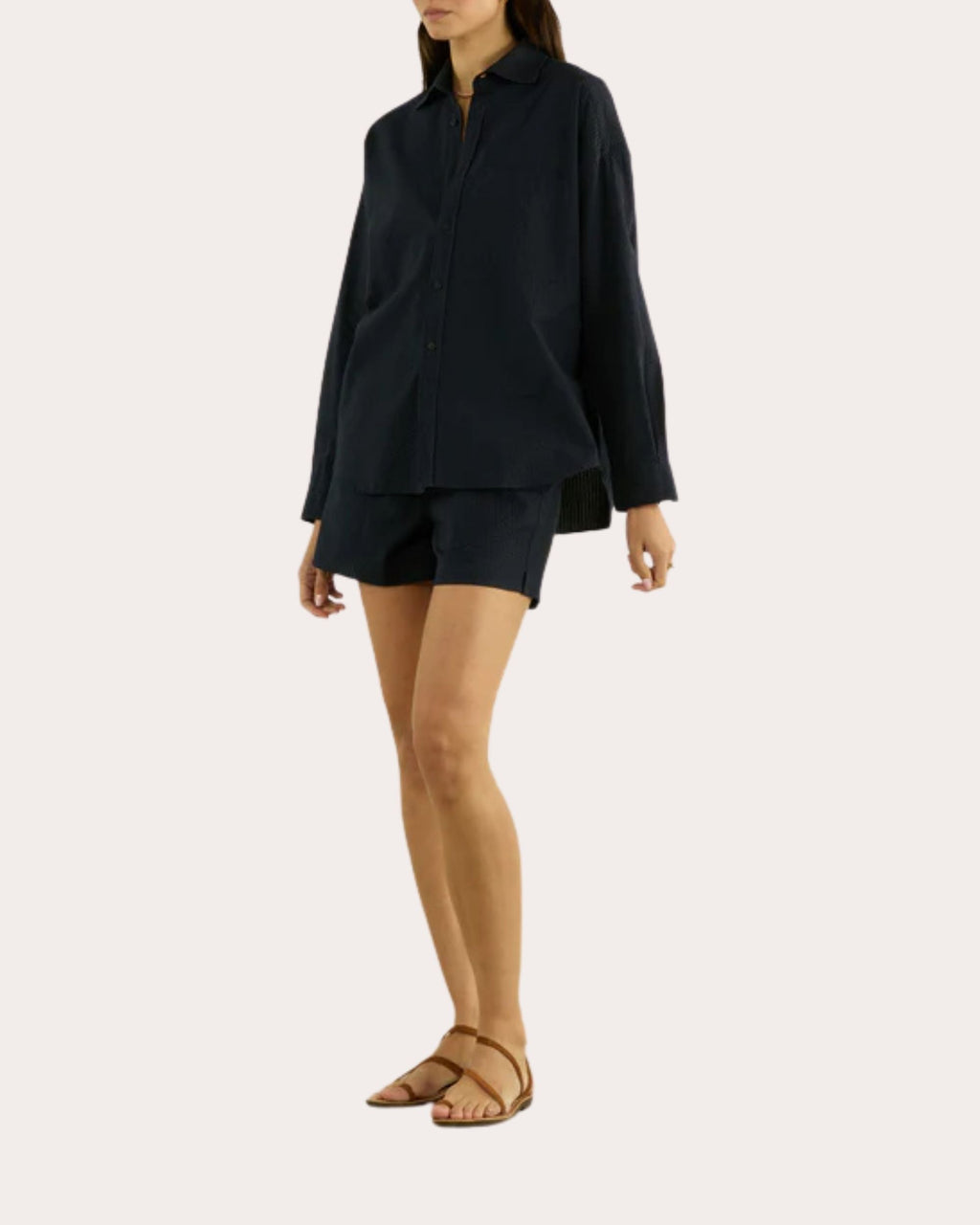 The Weekend Seersucker Cotton Button-Up Shirt