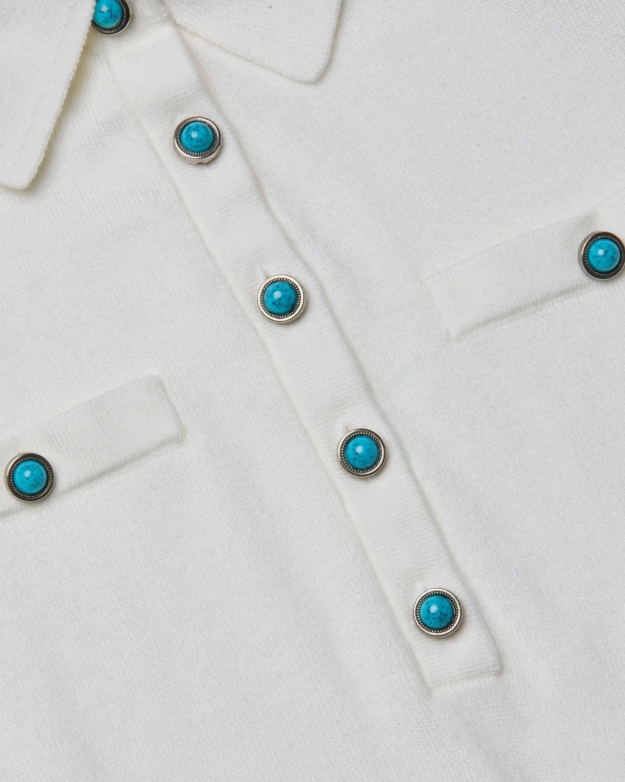 Masaki Short-Sleeve Polo Sweater