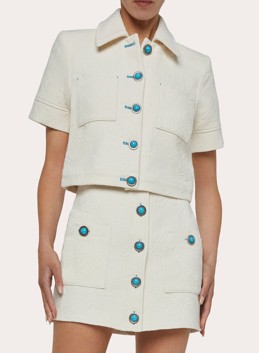 Chita Cropped Short-Sleeve Jacket