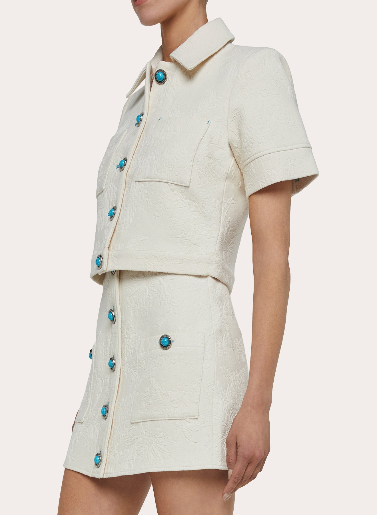 Chita Cropped Short-Sleeve Jacket