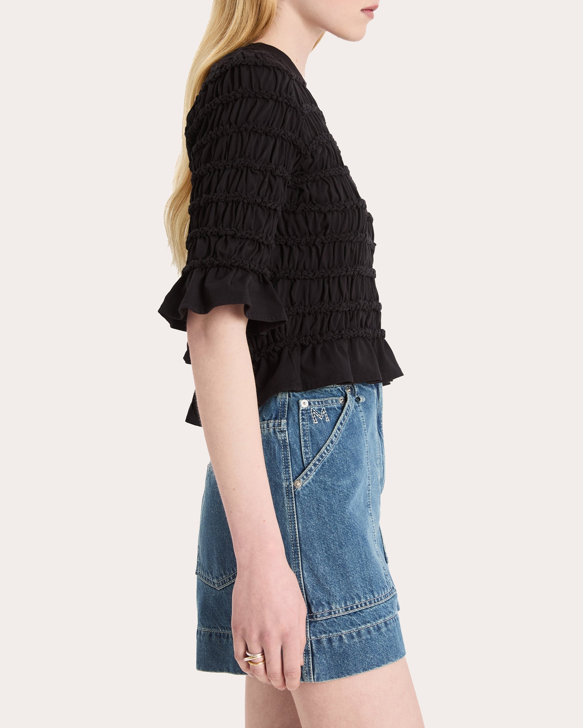Pollock High-Rise Denim Shorts