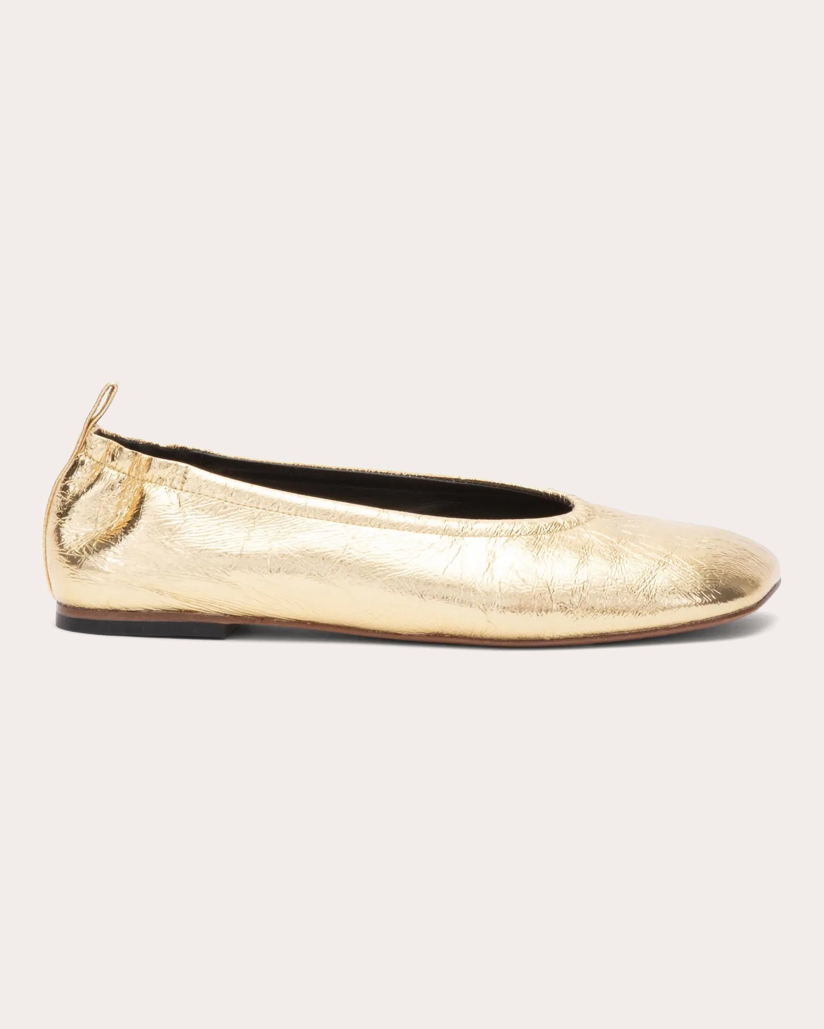 ID Metallic Leather Ballet Flat