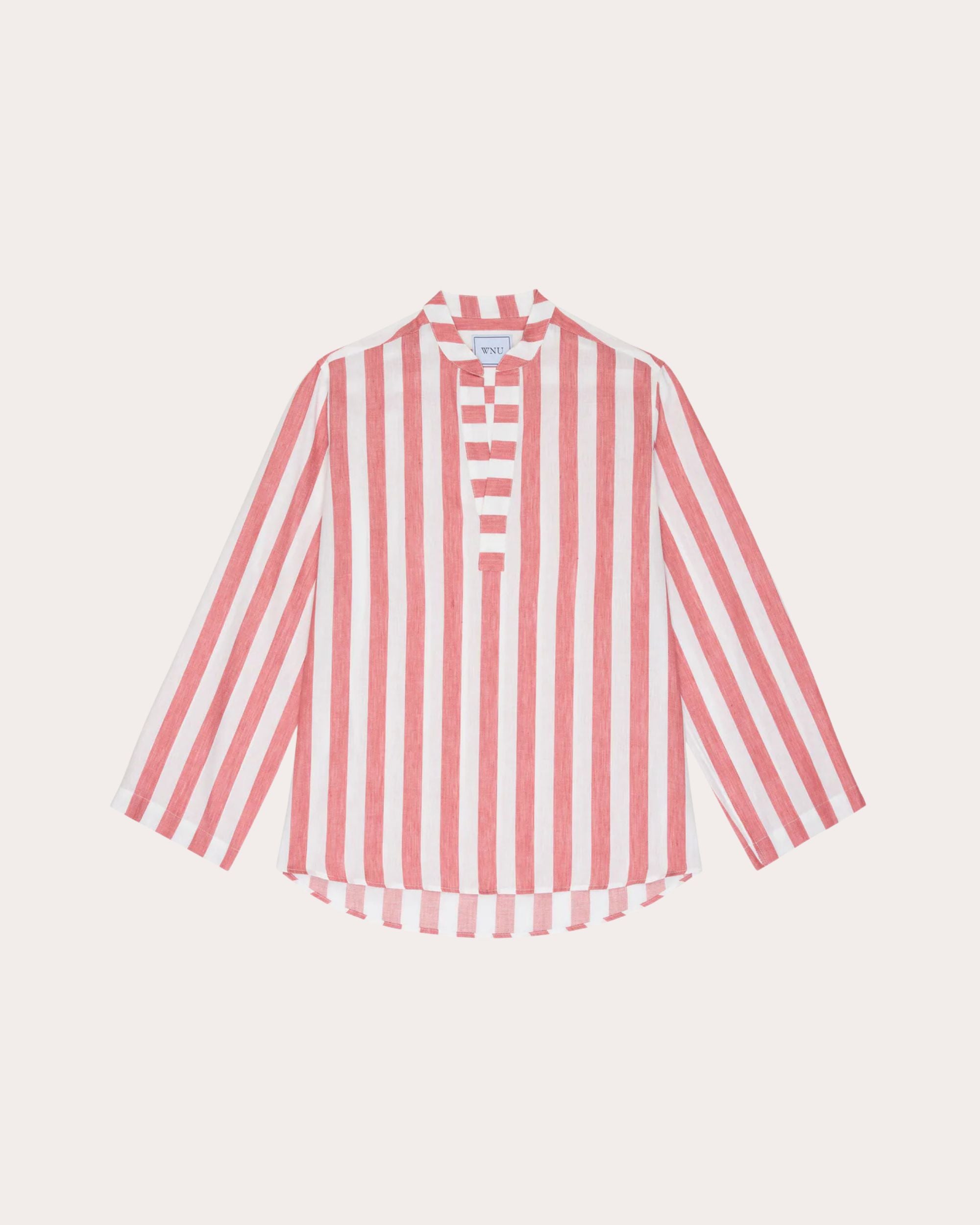 The Ada Striped Linen-Blend Shirt