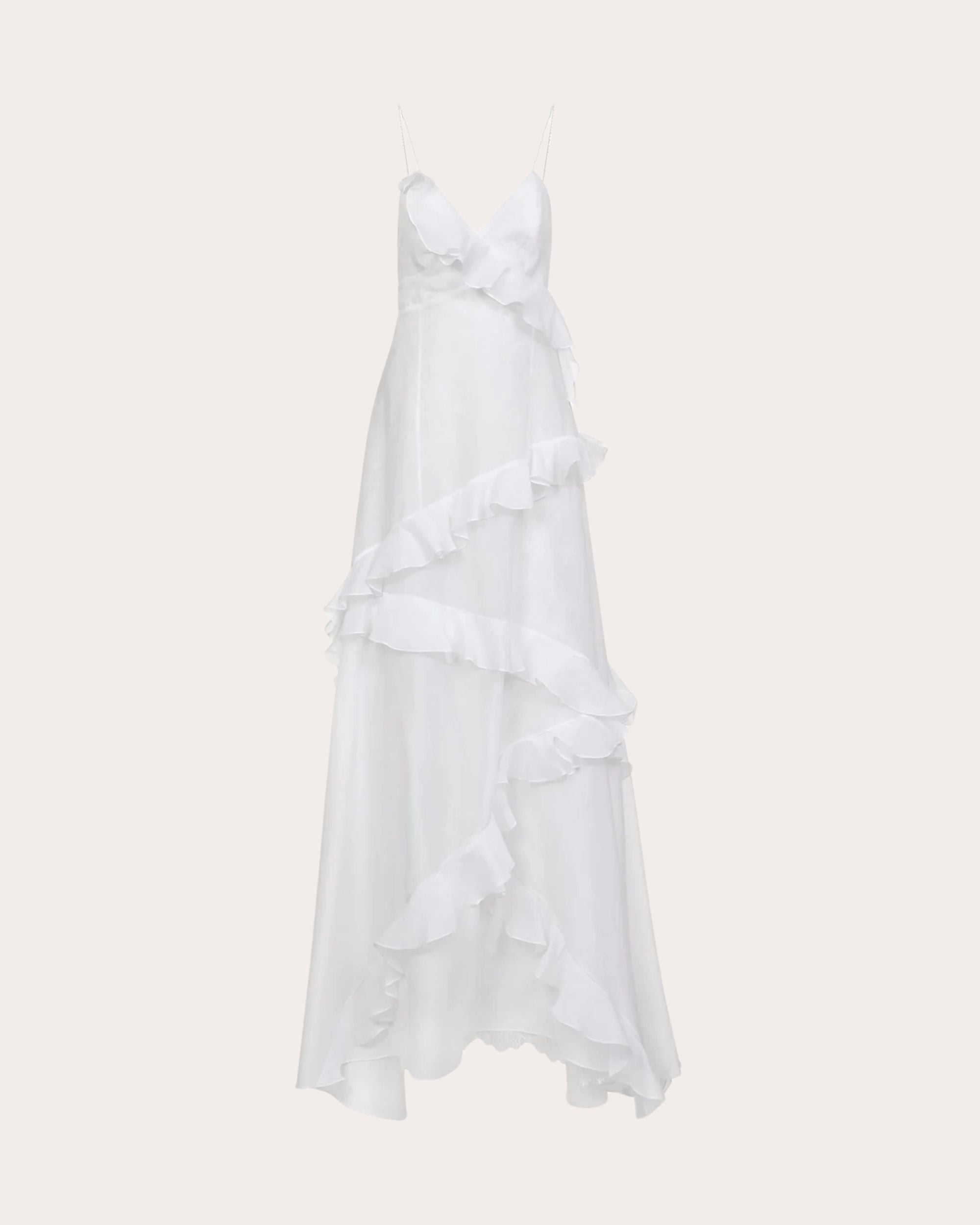Mattina Ruffle-Trimmed Cotton Gauze Gown