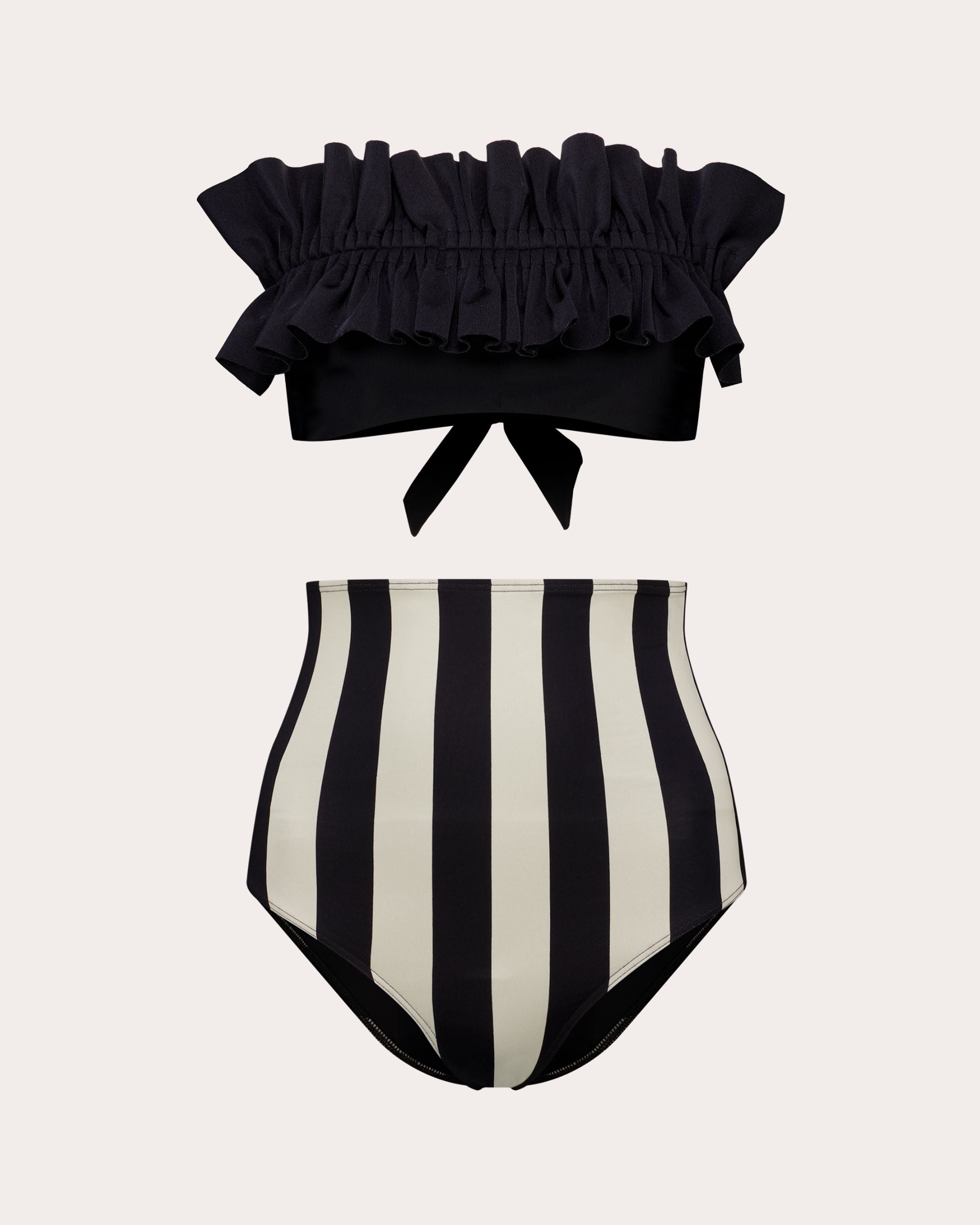 Ara Striped High-Waist Bikini Brief