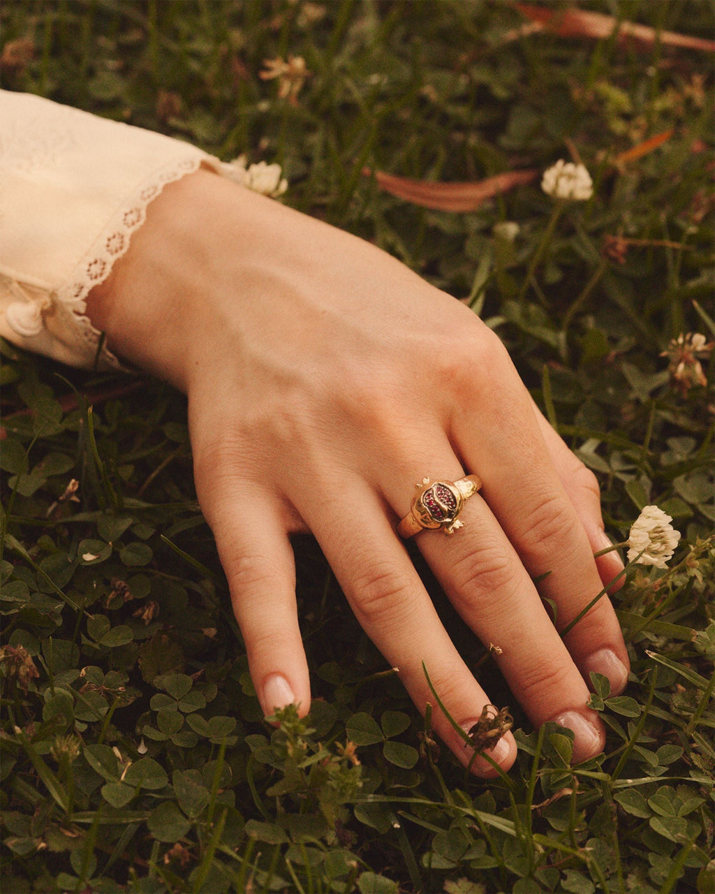 Persephone 14K Gold Ruby Ring