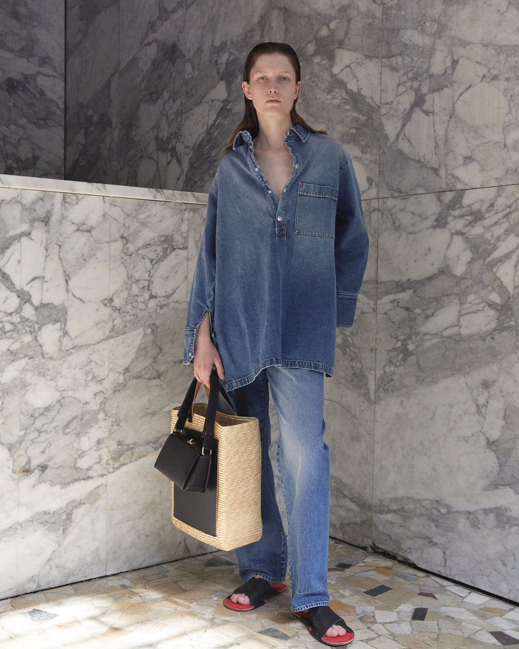 Oversized Denim Shirt