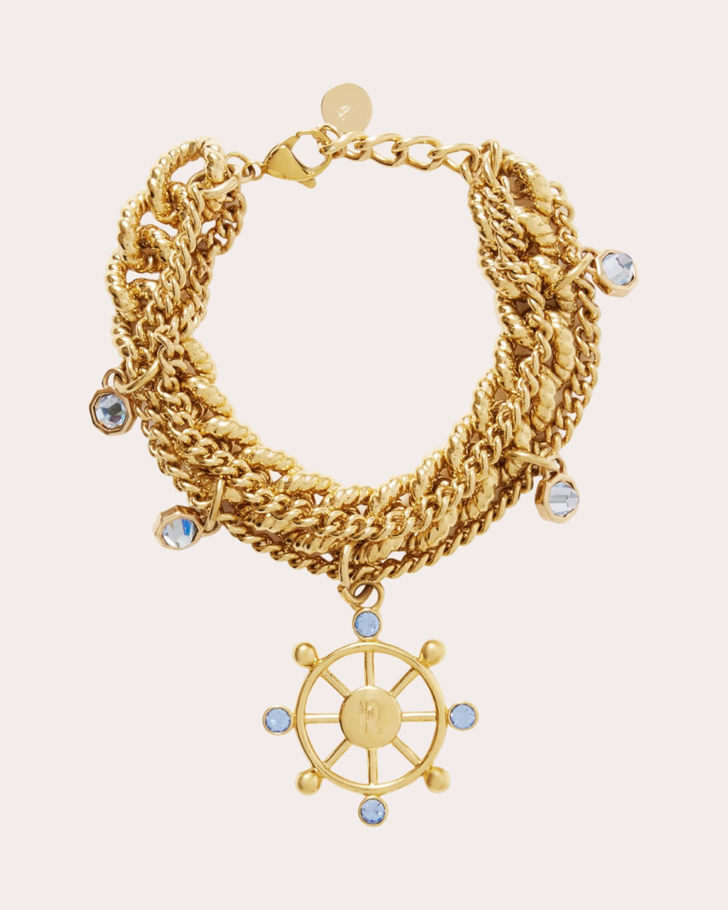 Gold-Tone Crystal Nautical Bracelet