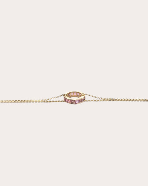 Otto 14K Gold Pink Sapphire Bracelet