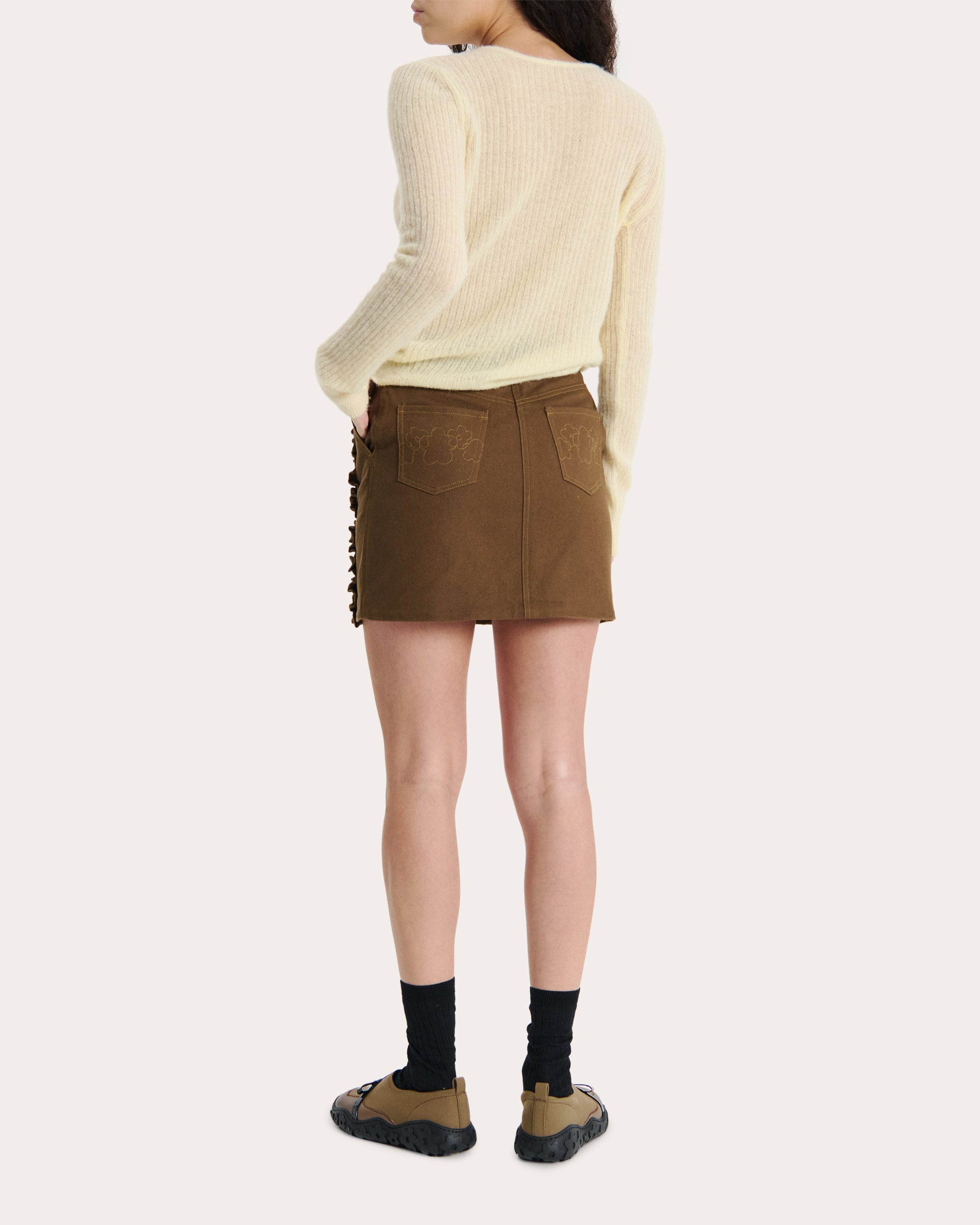 Ussi Ruched Alpaca-Blend Sweater