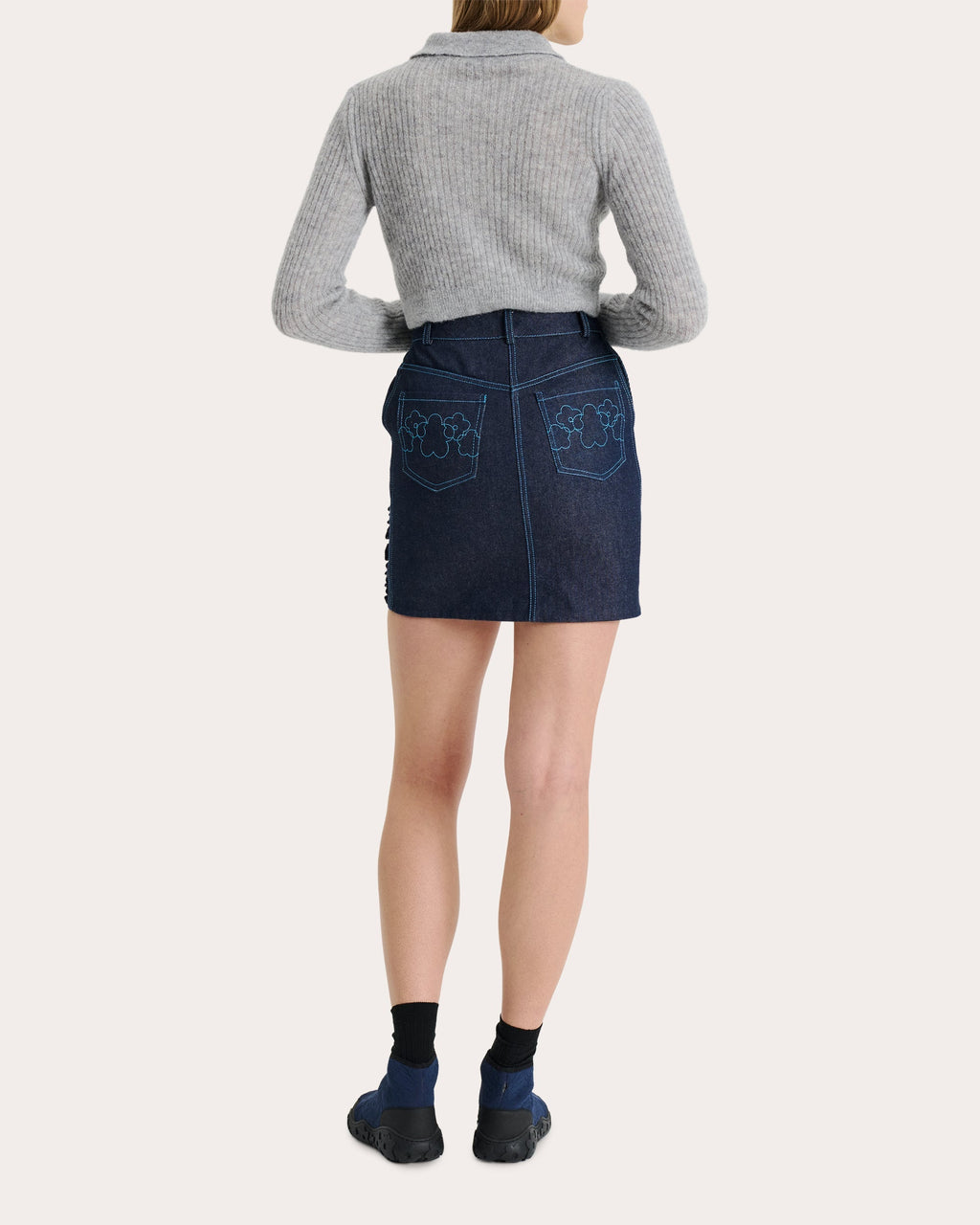 Jacqueline Ribbed Alpaca-Blend Cardigan