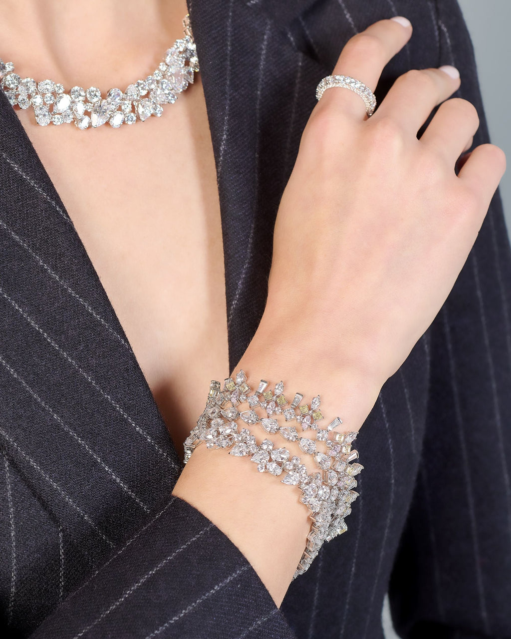 Garden Of Eden 18K Gold and Rhodium Vermeil Lab-Grown Diamond Bracelet