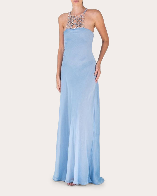Dayi Embellished Silk-Blend Gown