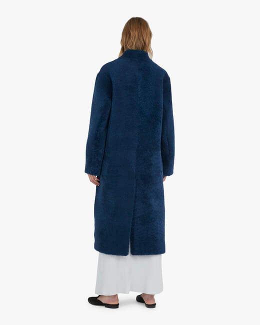 The Rhea Long Shearling Coat