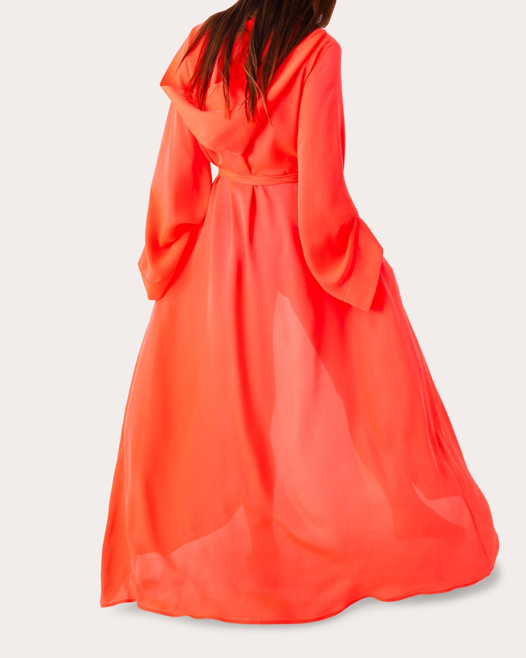 Hooded Silk Kimono