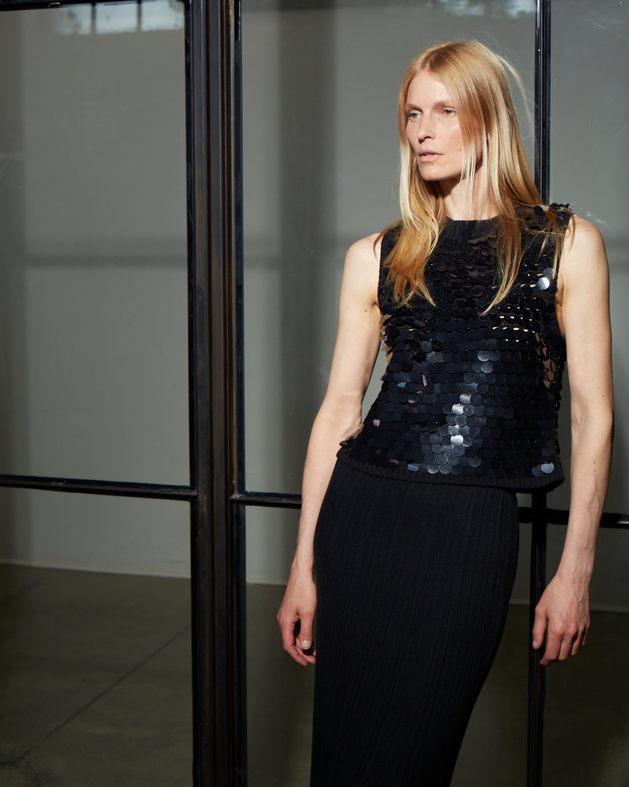 Cora Sequin-Embellished Cotton Tank