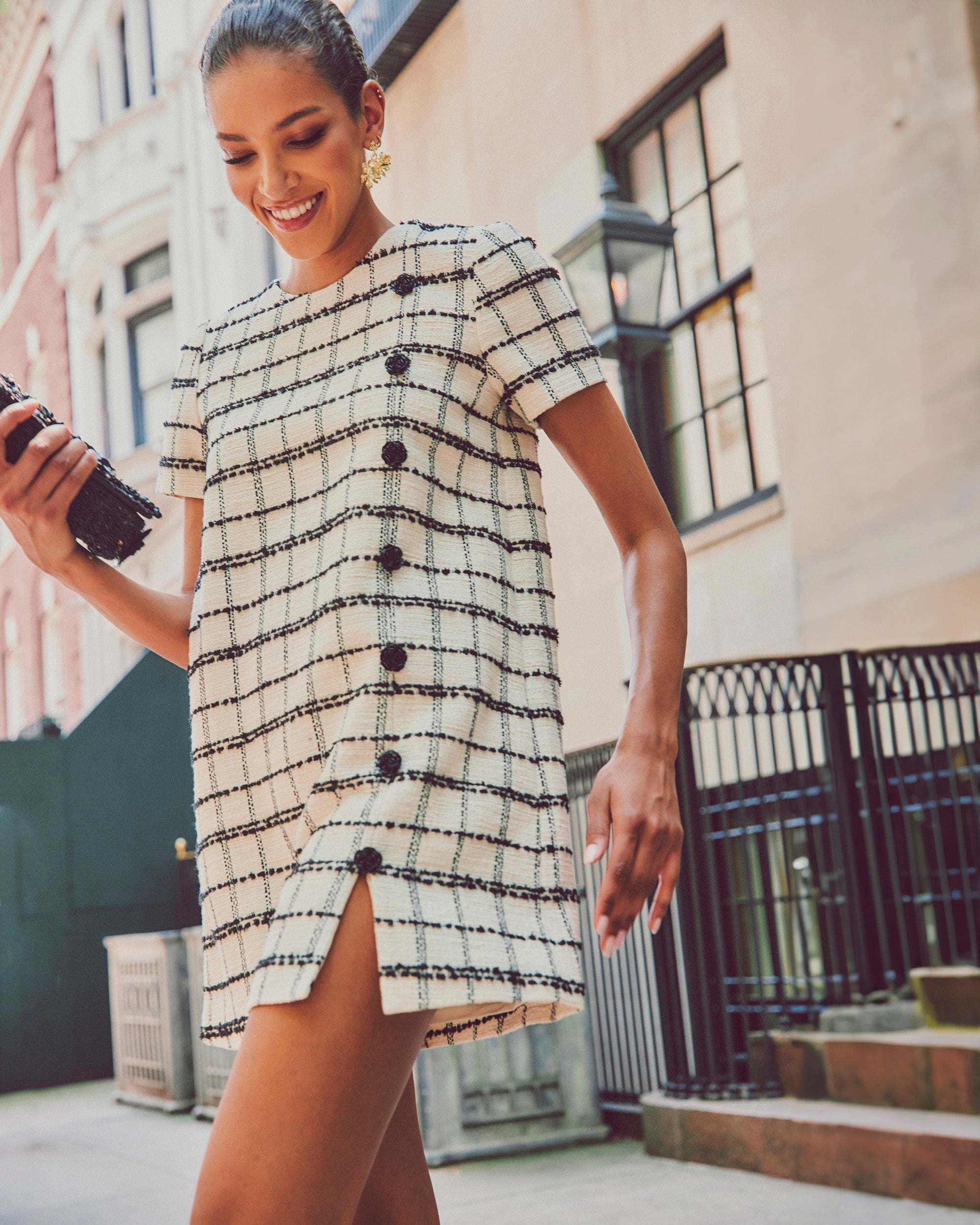 Isolde Tweed Mini Dress