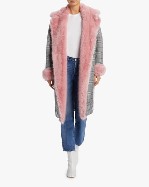 Fur Trimmed Psycho Trend Coat