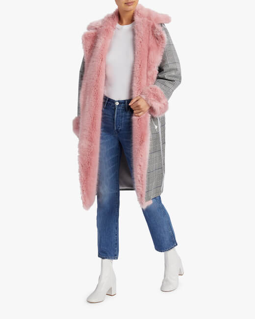 Fur Trimmed Psycho Trend Coat