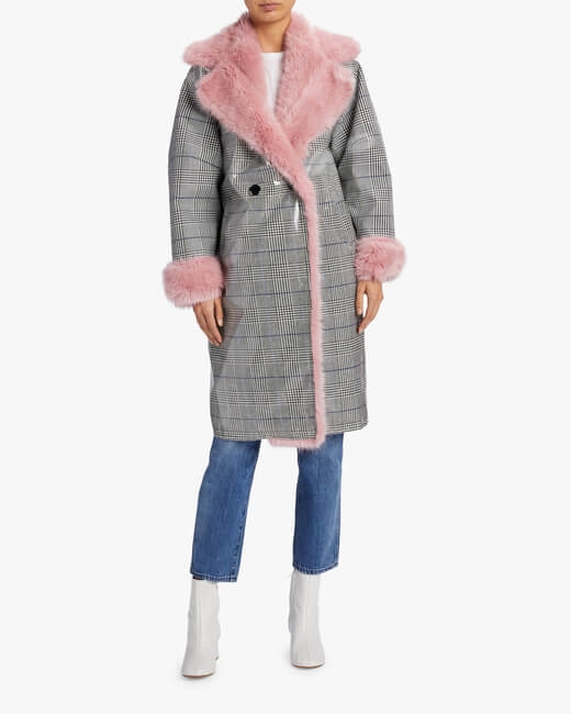 Fur Trimmed Psycho Trend Coat