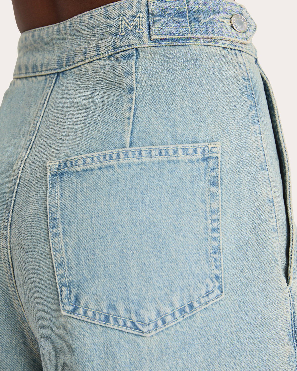 Tribeca Pleated Denim Barrel Jeans