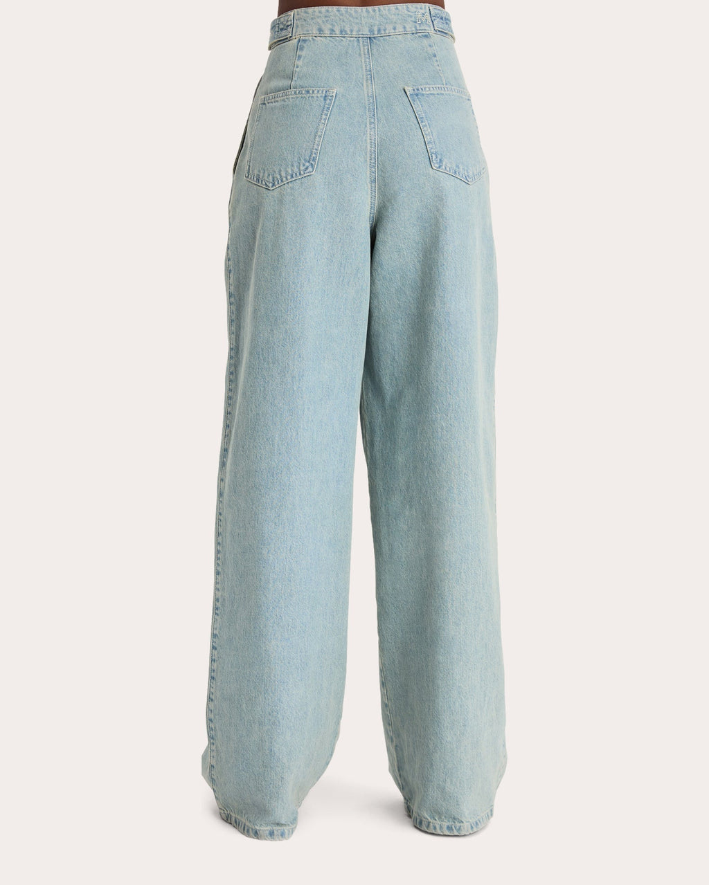 Tribeca Pleated Denim Barrel Jeans