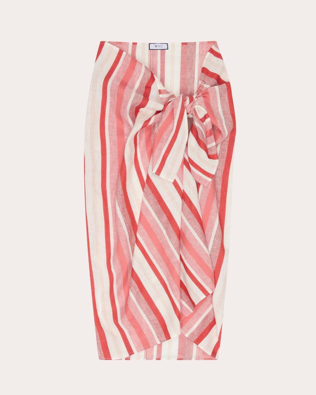 Striped Linen-Cotton Blend Sarong