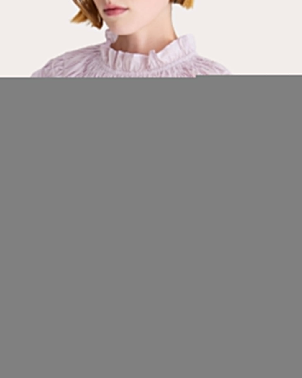 Bejart Ruffle-Trimmed Smocked Cotton Top