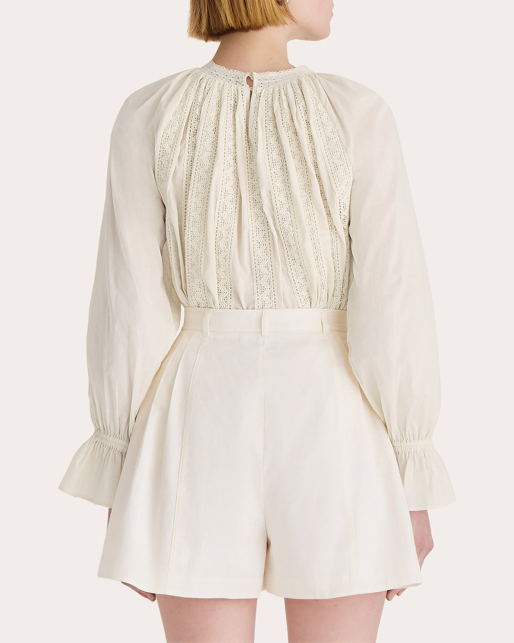 Maija Lace Trimmed Cotton Voile Top
