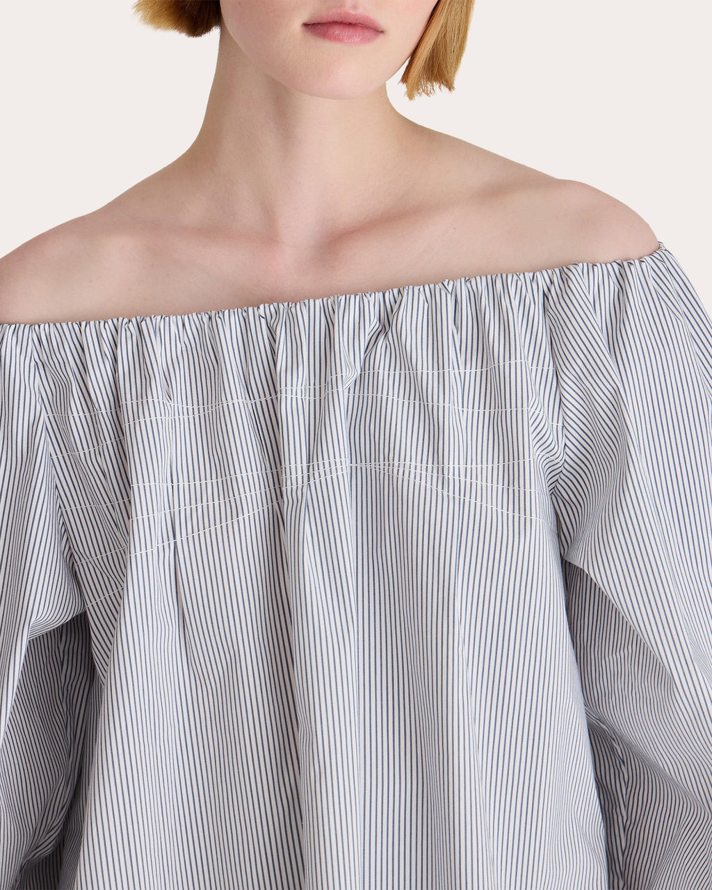 Kaiya Pleated Off-Shoulder Top