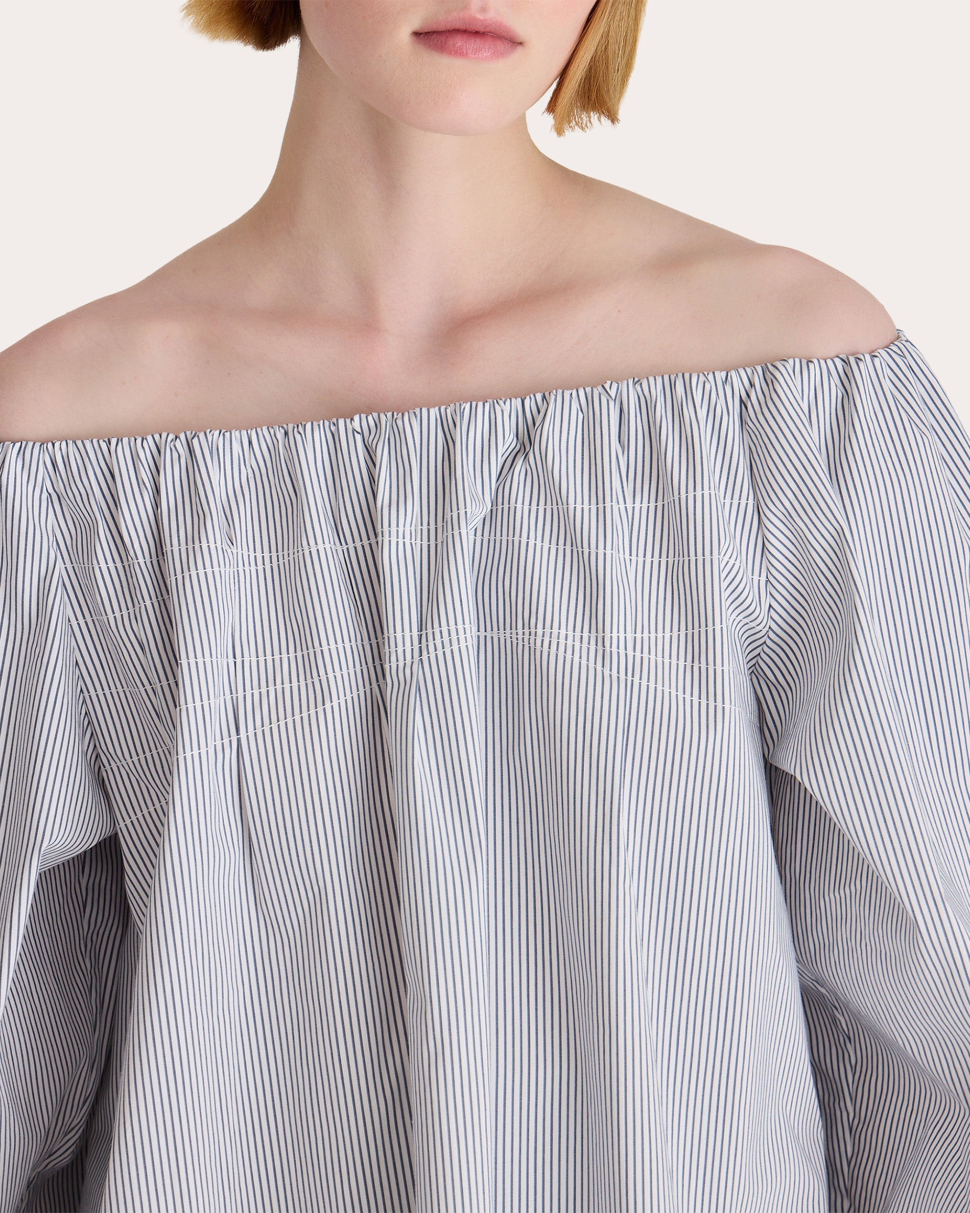 Kaiya Pleated Off-Shoulder Top